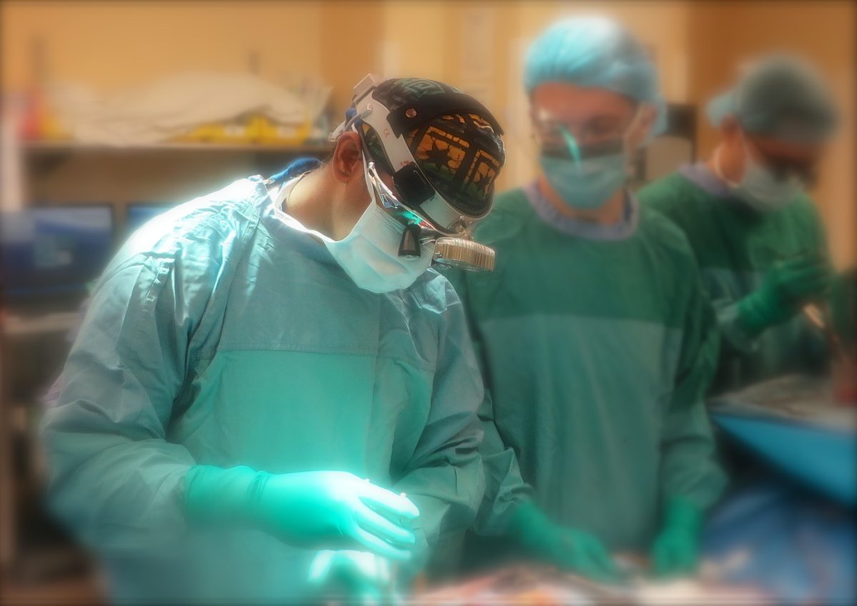 Dr. Ganapathy performing surgery